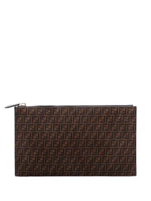 2000-2010 Zucchino Suede clutch bag by FENDI