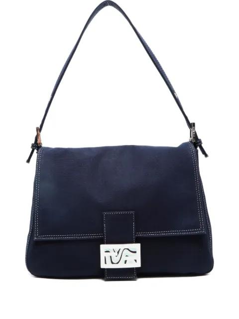 2000-2015 Mamma Baguette denim shoulder bag by FENDI 2000-2015 Mamma Baguette denim shoulder bag by FENDI