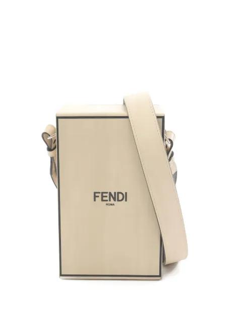 2000s Box leather shoulder bag by FENDI