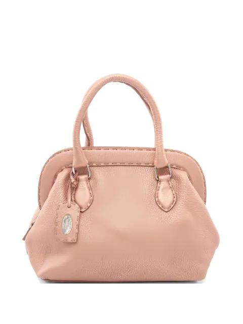 2000s Selleria  leather tote bag by FENDI