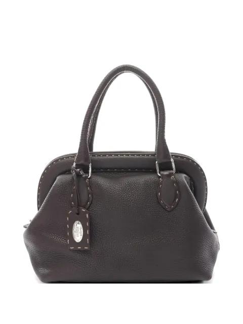 2000s Selleria leather tote bag by FENDI