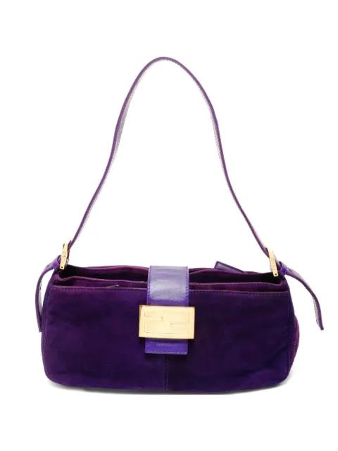 2000s suede shoulder bag by FENDI