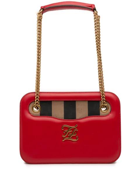 2010-2025 Calfskin Vitello King Nubuck Pequin Karligraphy Pocket shoulder bag by FENDI