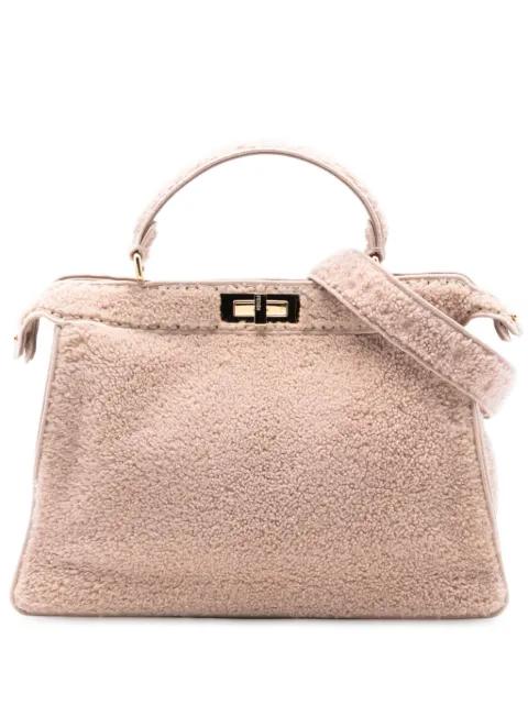2010-2025 Large Shearling Peekaboo ISeeU satchel by FENDI