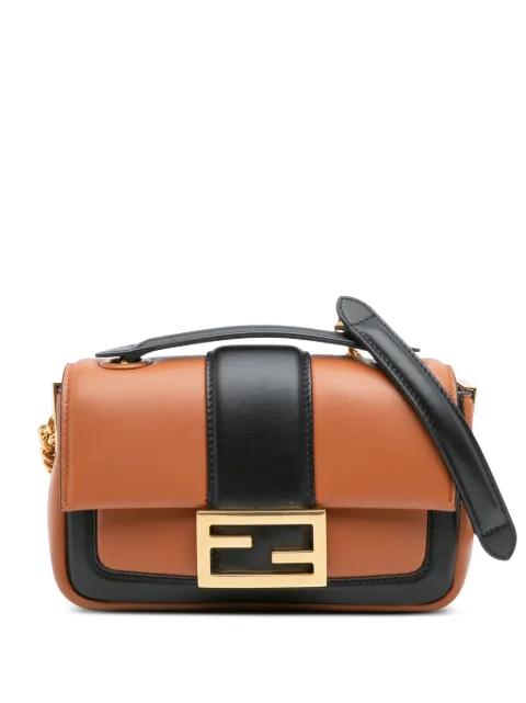 2010-2025 Mini Bicolor Nappa Apolo Chain Baguette shoulder bag by FENDI