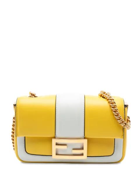 2010-2025 Mini Bicolor Nappa Apolo Chain Baguette shoulder bag by FENDI