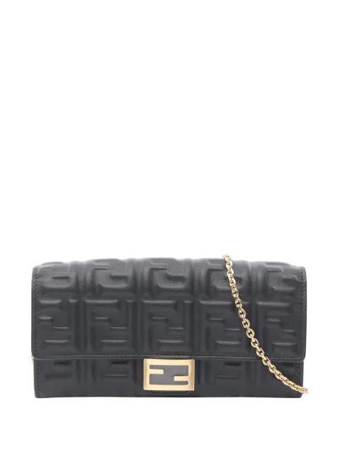 2010-2026 FF Embossed Wallet on Chain crossbody bag by FENDI