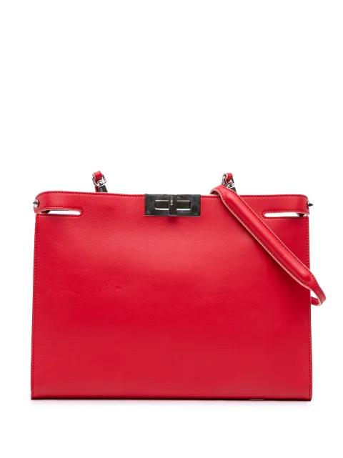 2010-2026 Leather Peekaboo Clutch crossbody bag by FENDI