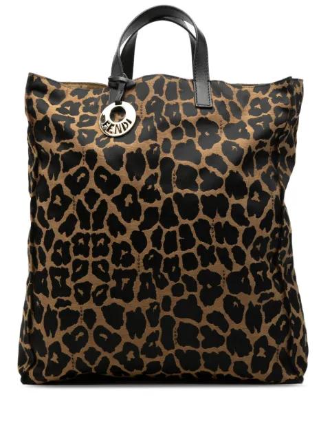 2010-2026 Leopard Print Canvas tote bag by FENDI