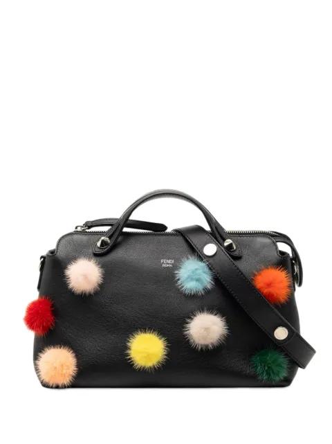 2010-2026 Medium Leather Pompom By The Way satchel by FENDI