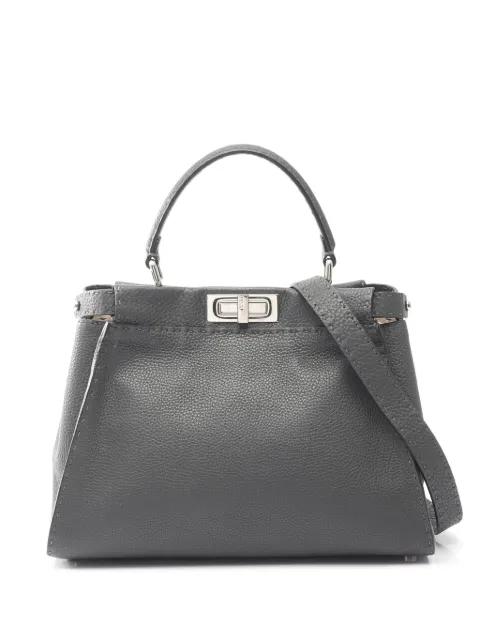 2010-2026 Medium Leather Selleria Peekaboo Iconic satchel by FENDI