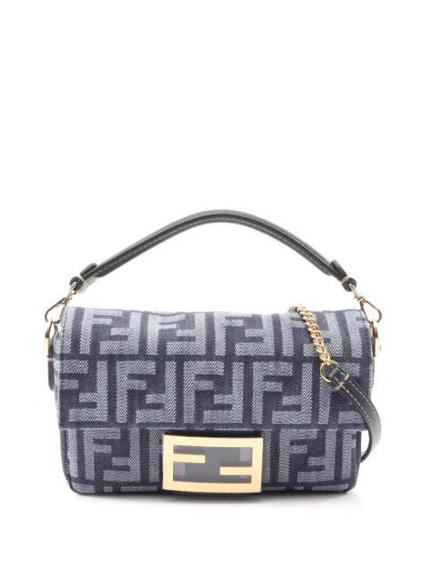 2010-2026 Mini Denim Baguette satchel by FENDI