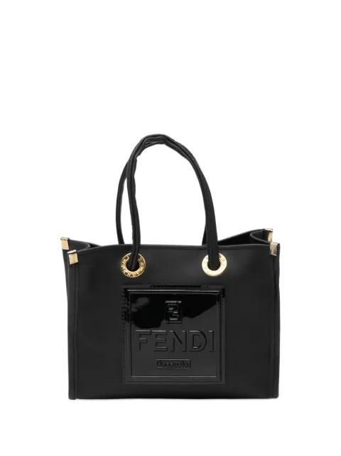 2010-2026 Mini Rubber FF Logo Shopper Tote handbag by FENDI