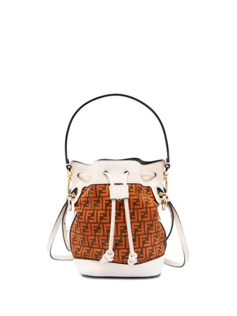 2010-2026 Mini Zucca Suede Mon Tresor bucket bag by FENDI