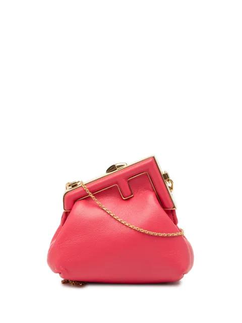 2010-2026 Nano Shiny Nappa First Bag Charm crossbody bag by FENDI