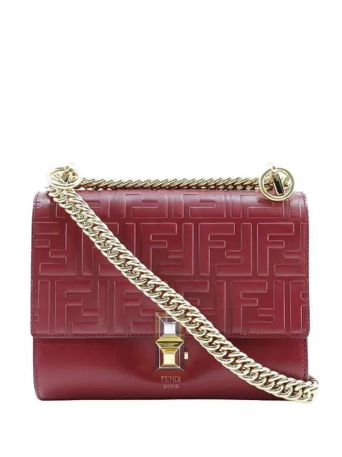 2010-2026 Small Zucca Embossed Leather Kan I crossbody bag by FENDI