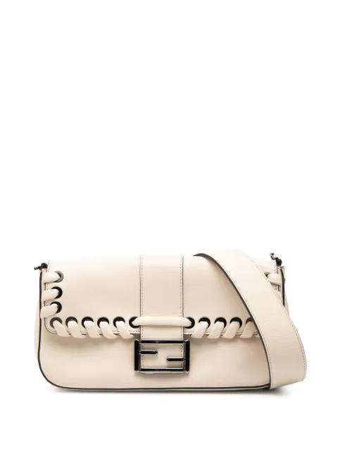 2010-2026 Whipstitch Leather Baguette crossbody bag by FENDI