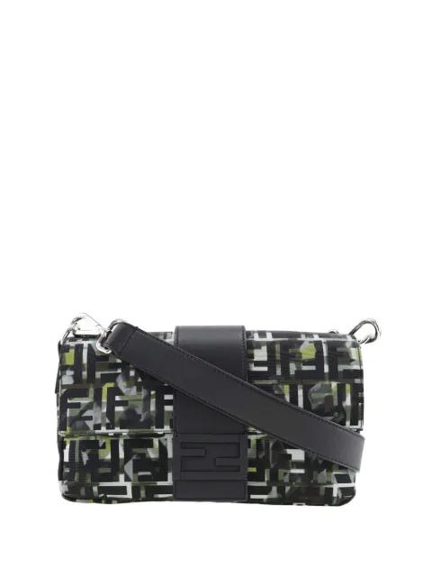 2010-2026 Zucca Nylon Camouflage Convertible Baguette satchel by FENDI