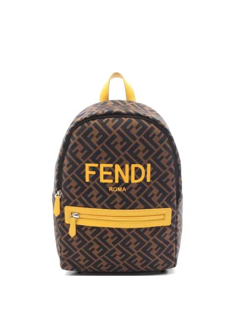 2010s Zucca leather backpack by FENDI