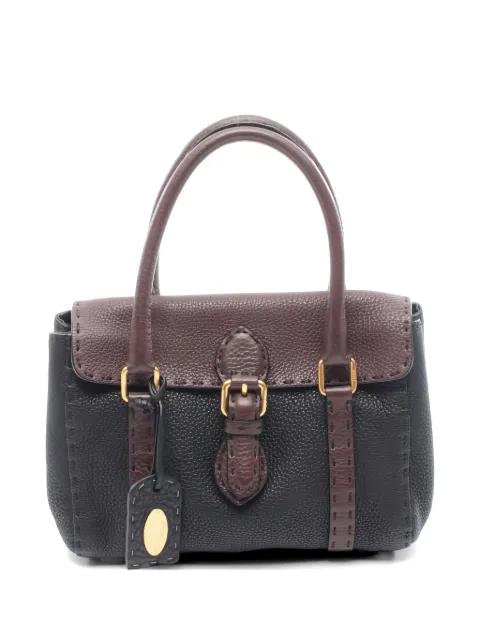 2010s mini Linda Selleria leather tote bag by FENDI