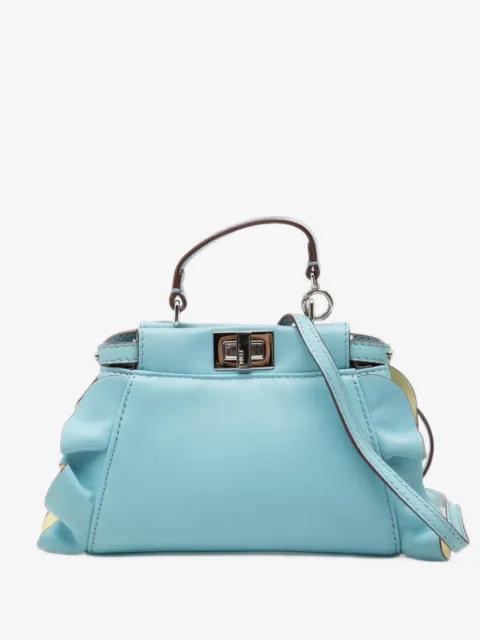 2015-2019 Micro Bicolor Nappa Waves Peekaboo Iconic satchel by FENDI