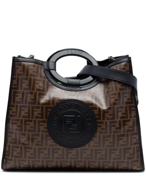 2018-2026 Medium Glazed Fabric FF 1974 Runaway Shopper satchel by FENDI