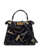 2022 Peekaboo ISeeU medium printed velvet top handle bag by FENDI 2022 Peekaboo ISeeU medium printed velvet top handle bag by FENDI