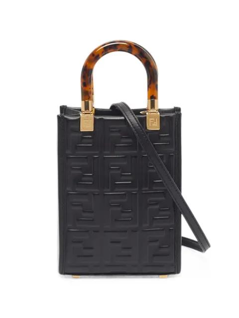 2023 Sunshine Zucca embossed tote bag by FENDI