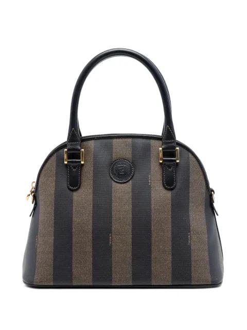 20th Century Pequin Coated Canvas Dome satchel by FENDI