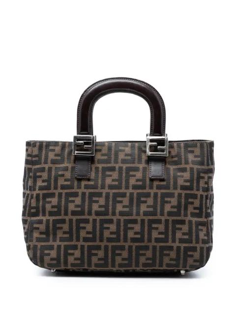 20th Century Small Zucca Canvas Twins tote bag by FENDI
