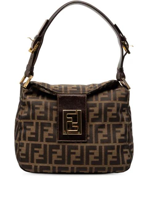 20th Century Zucca Canvas Double Flap shoulder bag by FENDI
