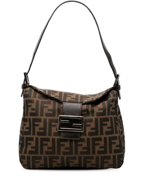 20th Century Zucca Canvas Double Flap shoulder bag by FENDI