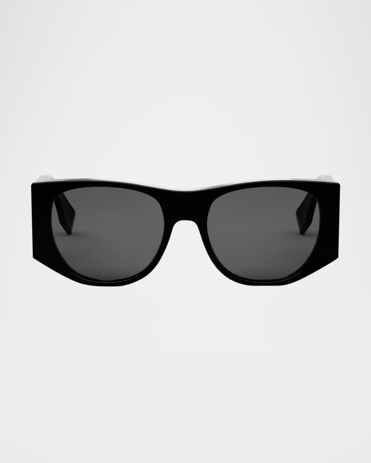 Baguette Acetate Oval Sunglasses by FENDI