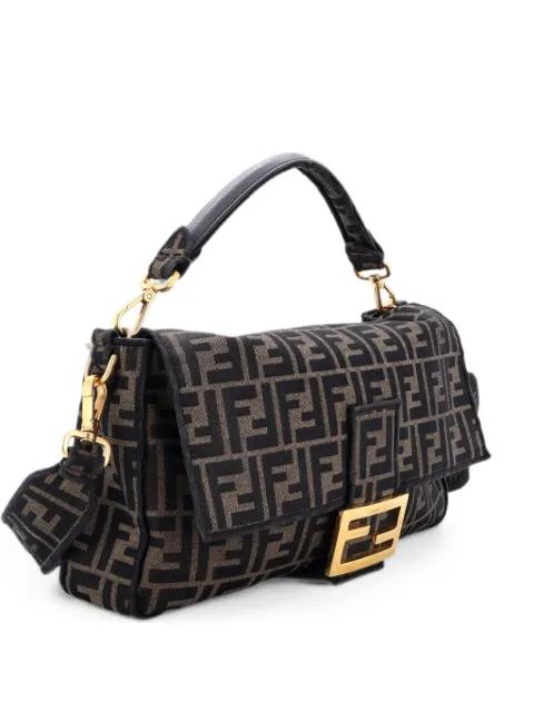 Baguette NM Bag Zucca Canvas Large shoulder bag by FENDI