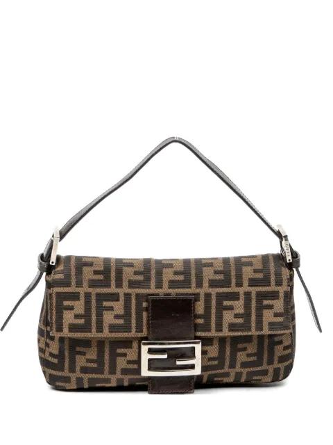 Baguette logo-plaque shoulder bag by FENDI