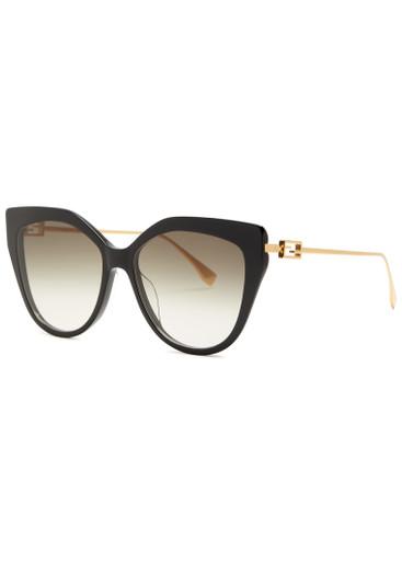 Baguette oversized cat-eye sunglasses by FENDI