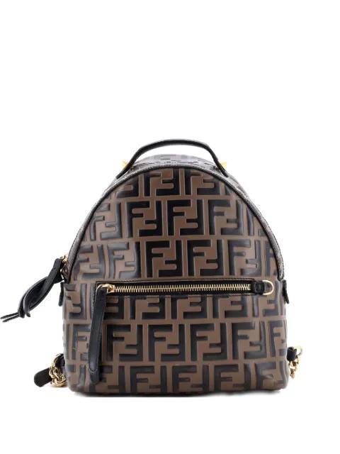 By The Way Zucca Embossed Leather Mini backpack by FENDI