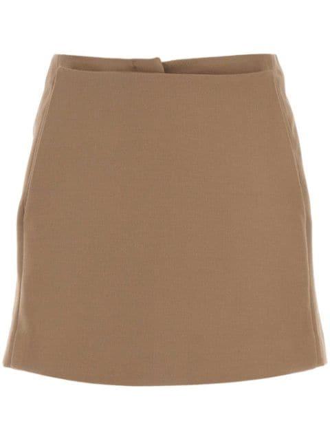 Cappuccino wool pant-skirt by FENDI