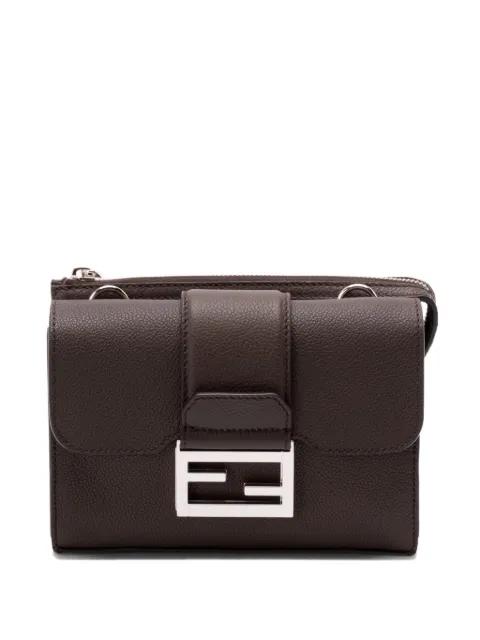 Double Baguette leather messenger bag by FENDI