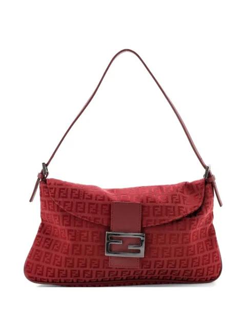 Double Flap Bag Zucchino Canvas Medium shoulder bag by FENDI