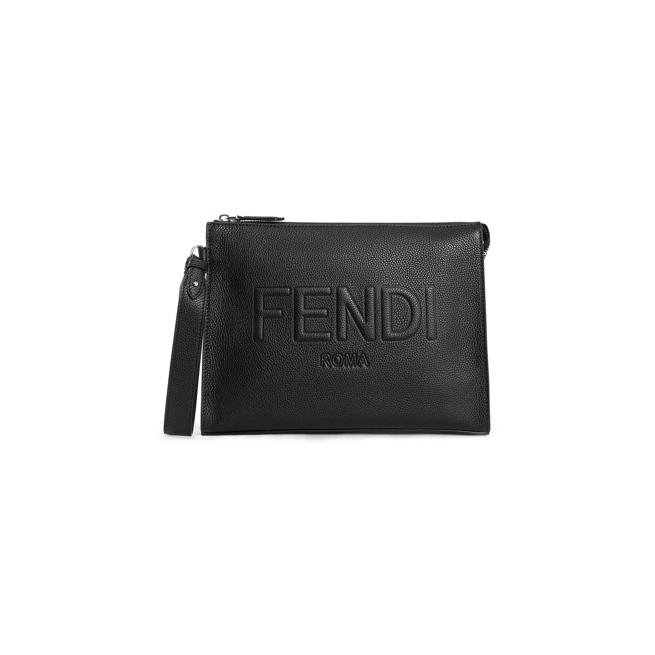 FENDI MAN BLACK CLUTCHES & POUCHES by FENDI