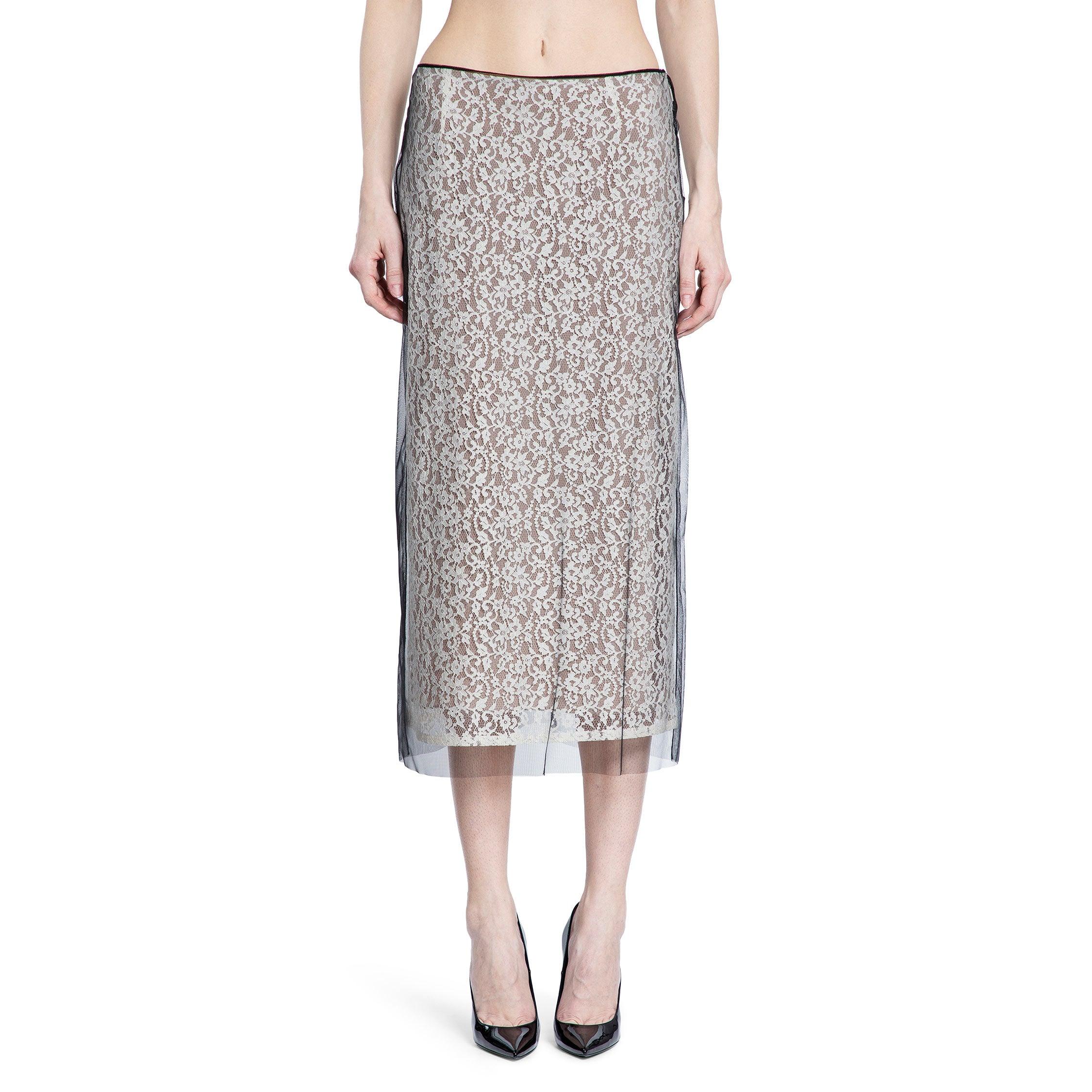 FENDI WOMAN BLACK&WHITE SKIRTS by FENDI