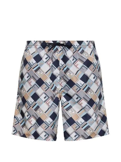 FF Check swim shorts by FENDI