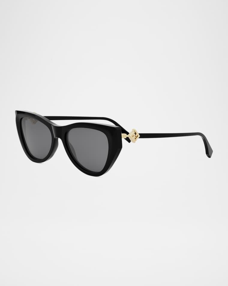 FF Diamond Logo Acetate & Nylon Cat-Eye Sunglasses by FENDI