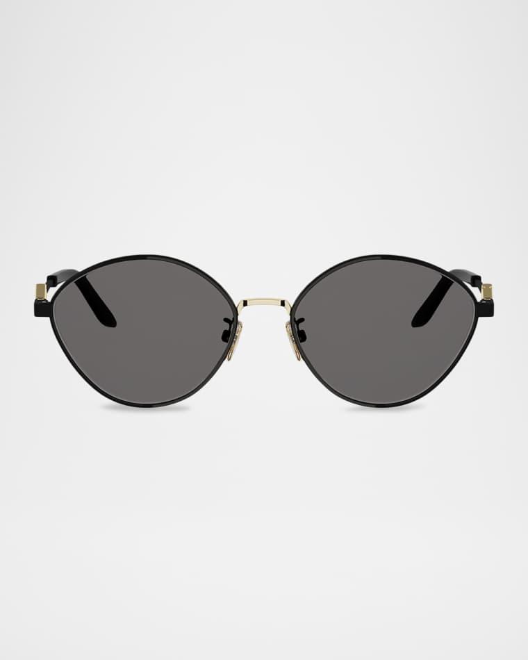 FF Diamonds 55mm Metal Oval Sunglasses by FENDI