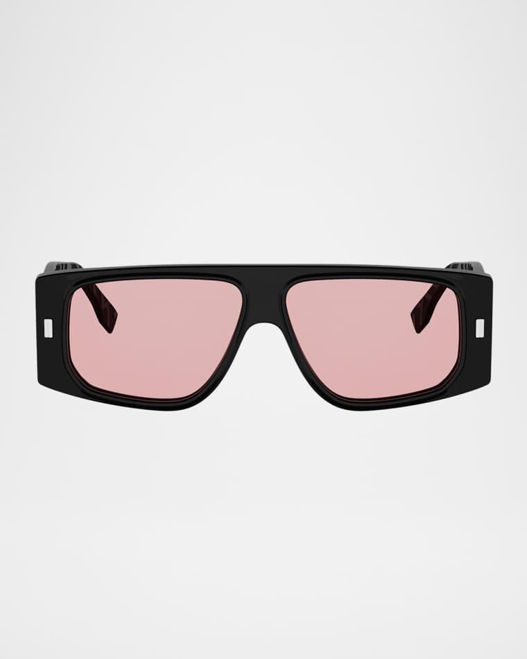 FF Squared 55MM Acetate Rectangular Sunglasses by FENDI