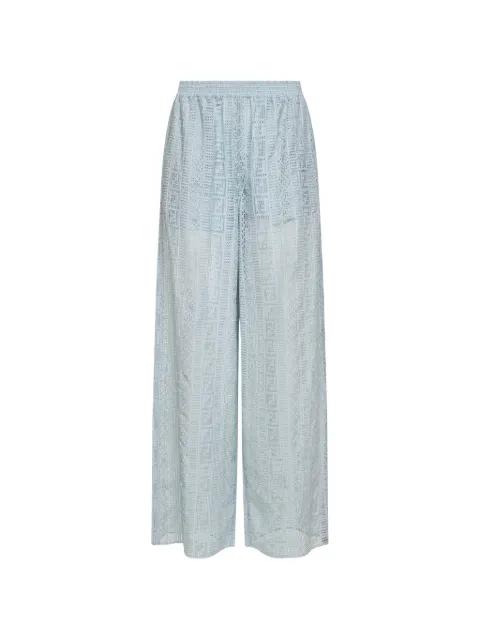 FF burnout trousers by FENDI