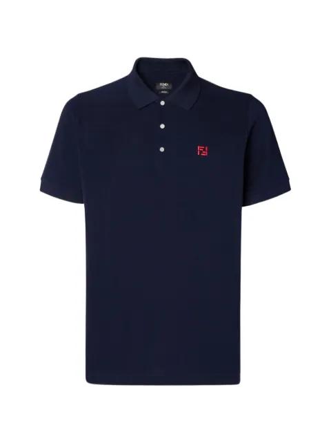 FF-embroidered polo shirt by FENDI
