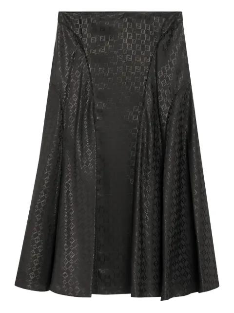 FF-jacquard midi skirt by FENDI