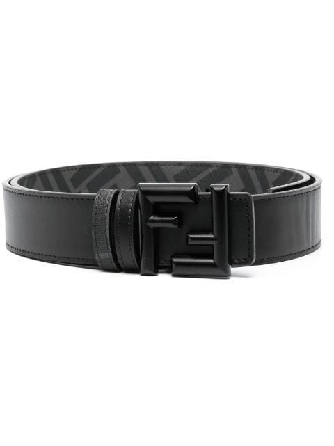 FF logo-buckle leather belt by FENDI
